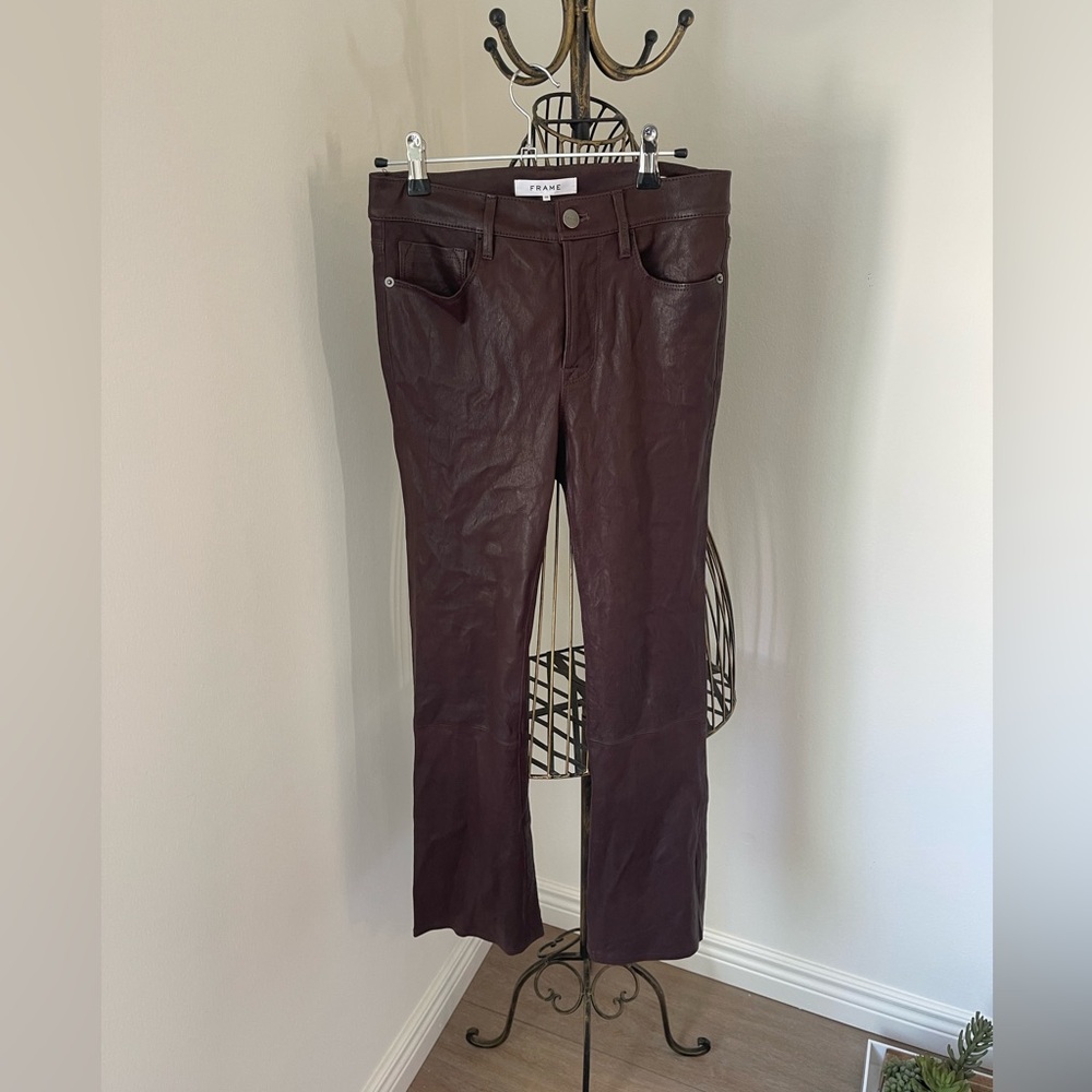 NWT - Frame Leather Pants - Le Crop Mini Boot - Size 26